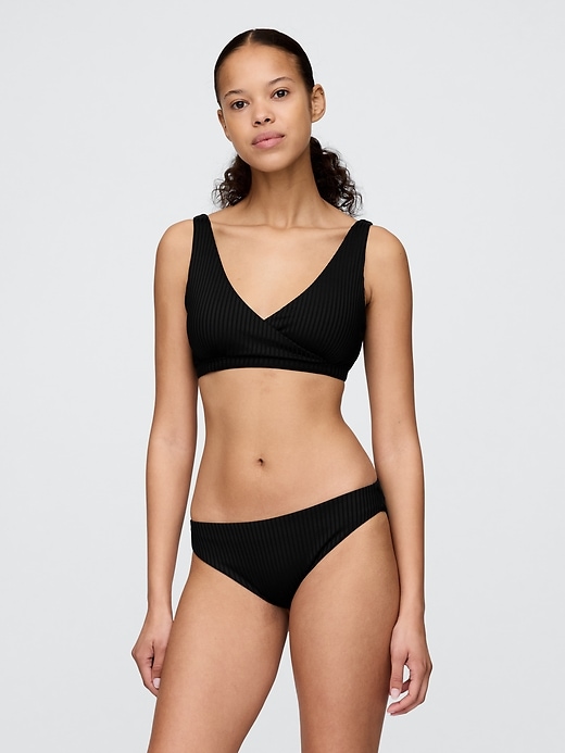 haut de bikini côtelé