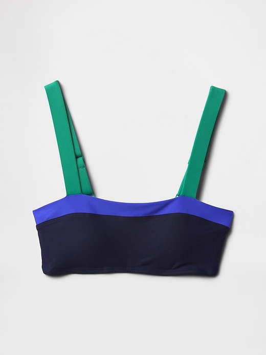 haut de bikini bandeau colorblock