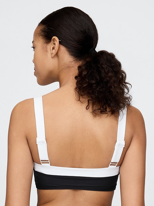 haut de bikini bandeau colorblock