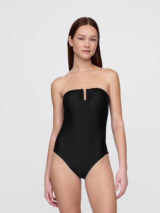 maillot de bain une pièce sans bretelles