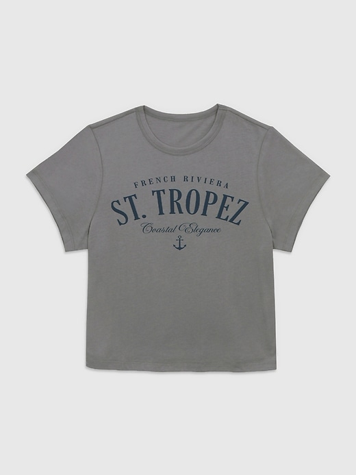t-shirt bébé st tropez à motif graphique