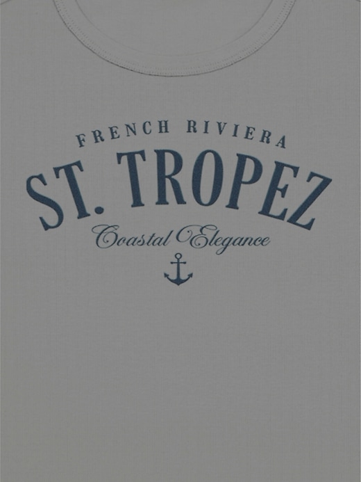 t-shirt bébé st tropez à motif graphique