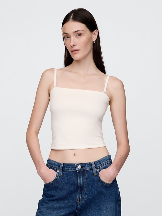 haut court tube en maille serrée