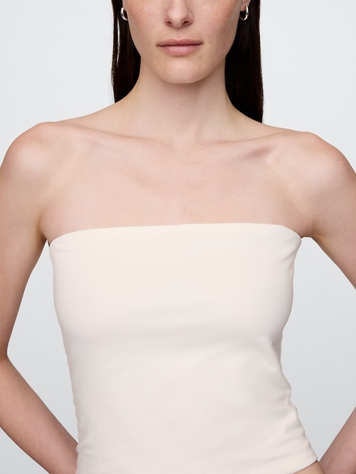 haut court tube en maille serrée