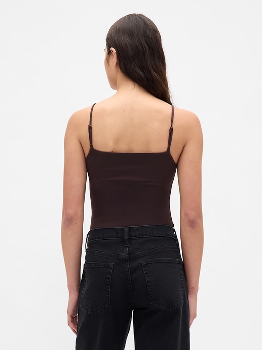 body string à bretelles fines en maille serrée