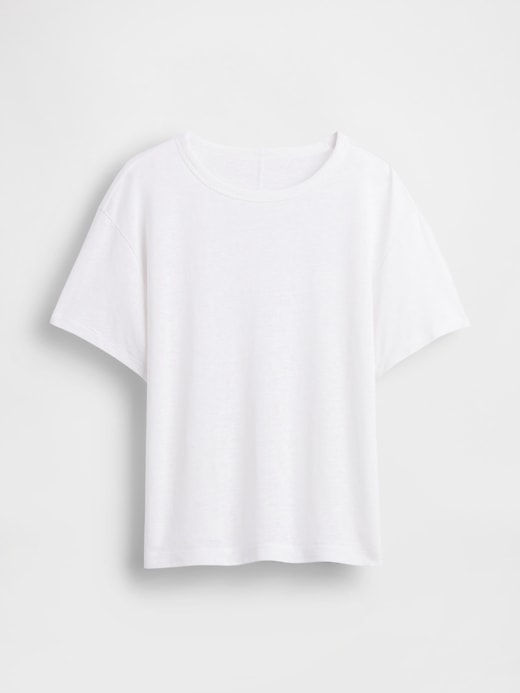 t-shirt en lin mélangé