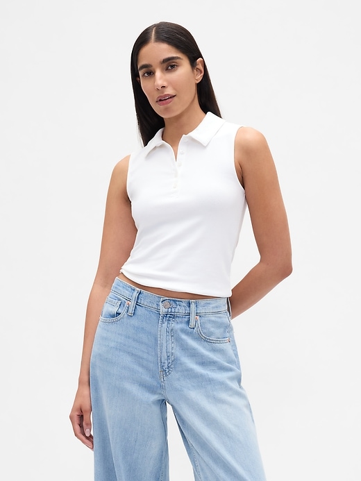débardeur court polo moderne