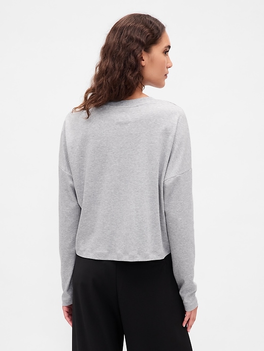 t-shirt court oversize en coton supima