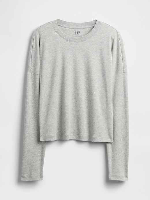 t-shirt court oversize en coton supima