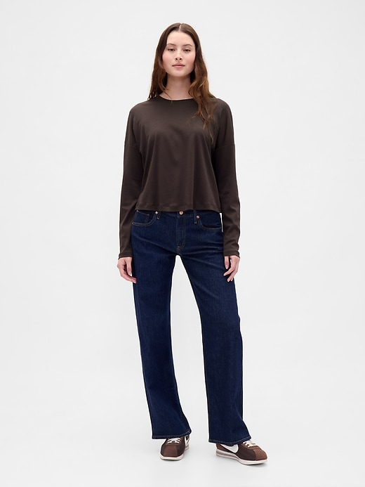 t-shirt court oversize en coton supima