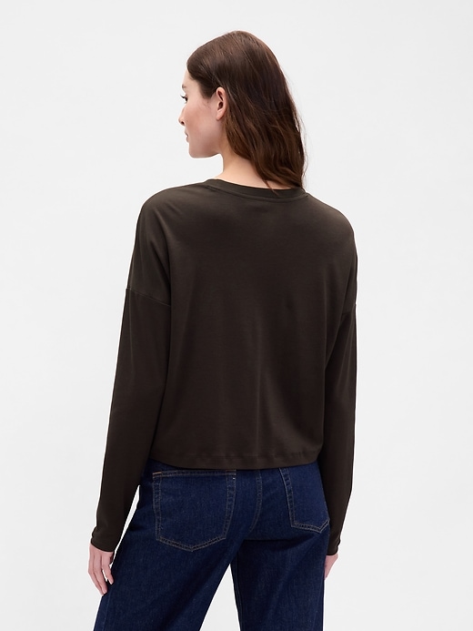 t-shirt court oversize en coton supima