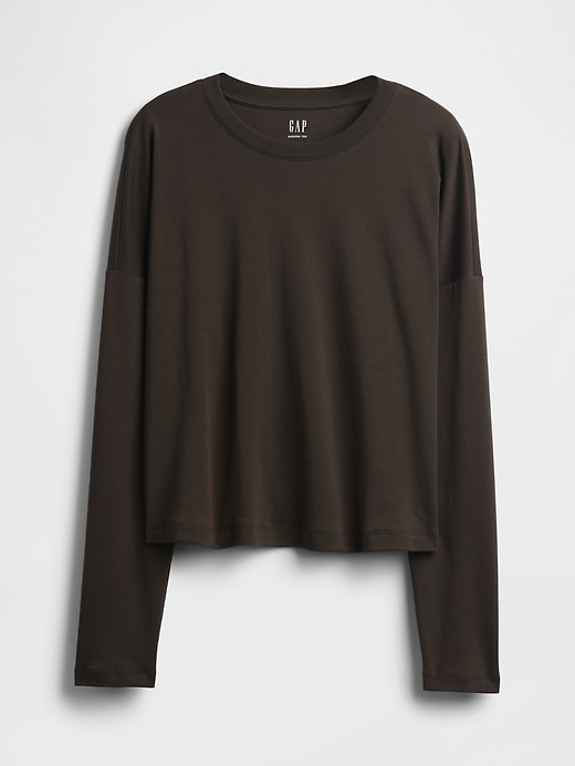 t-shirt court oversize en coton supima