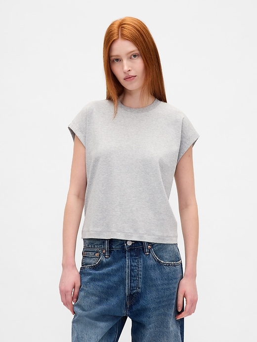 t-shirt court décontracté en coton supima