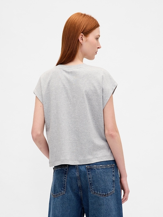 t-shirt court décontracté en coton supima
