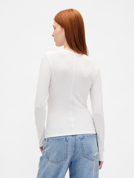 t-shirt côtelé moderne transparent