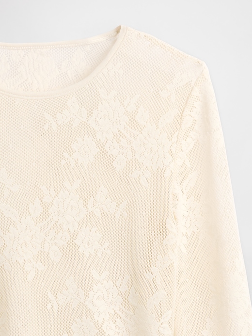haut en dentelle transparente
