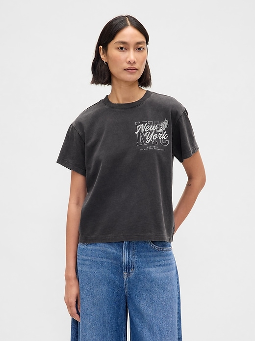 t-shirt graphique décontracté de new york