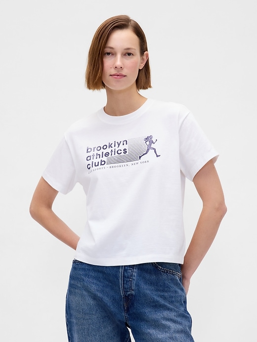t-shirt graphique décontracté du brooklyn athletics club