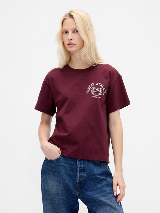 t-shirt décontracté à logo graphique