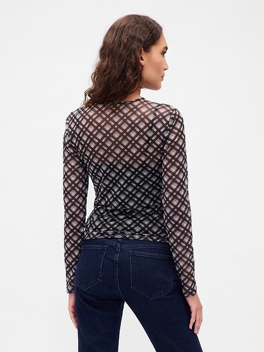 t-shirt court en maille