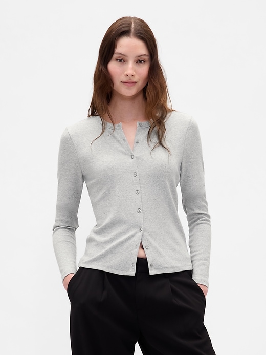 cardigan moderne à col rond