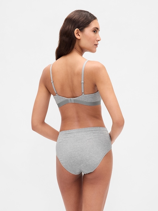 bikini taille haute en coton stretch biologique