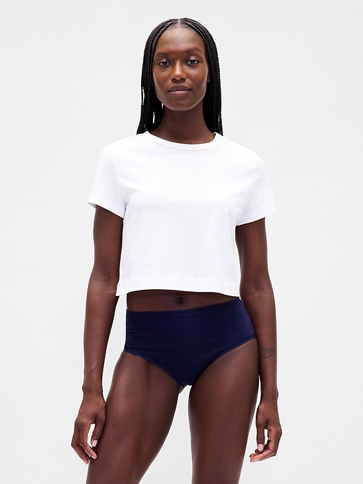 bikini taille haute en coton stretch biologique