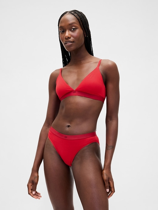 bikini en coton stretch biologique avec logo