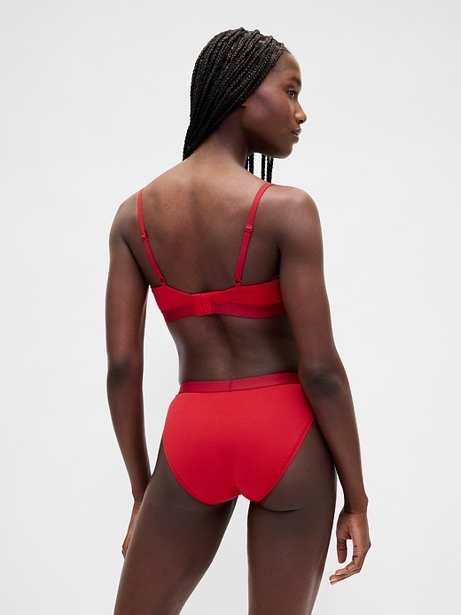 bikini en coton stretch biologique avec logo
