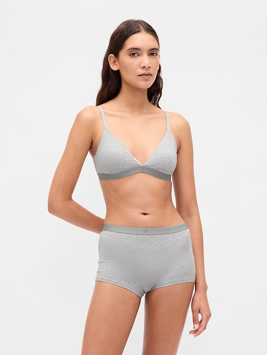 shorty taille haute en coton stretch biologique
