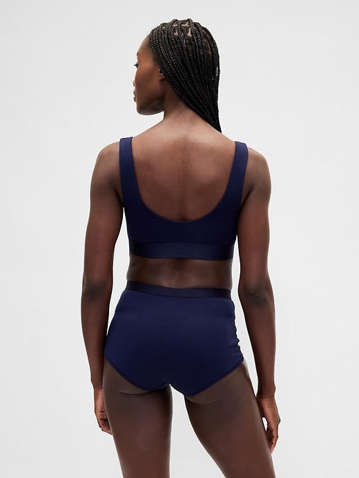 shorty taille haute en coton stretch biologique