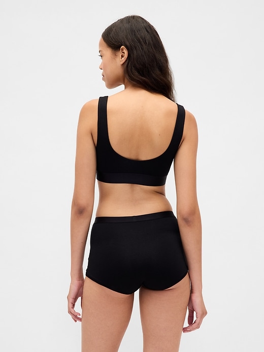 shorty taille haute en coton stretch biologique