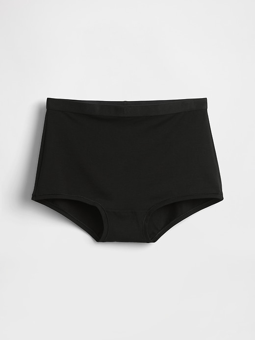 shorty taille haute en coton stretch biologique