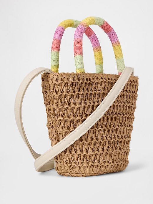 sac fourre-tout en paille pour enfants