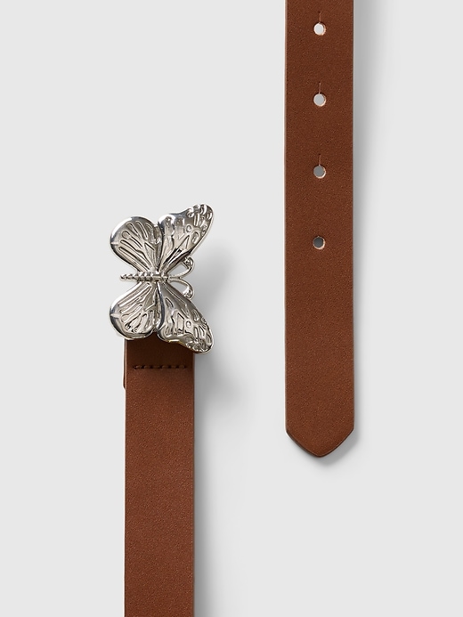 ceinture papillon en cuir végétalien pour enfants