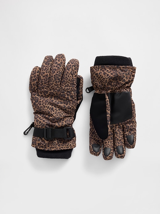 gants de neige léopard pour enfants