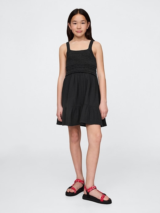 robe débardeur en crochet dos nageur pour enfant