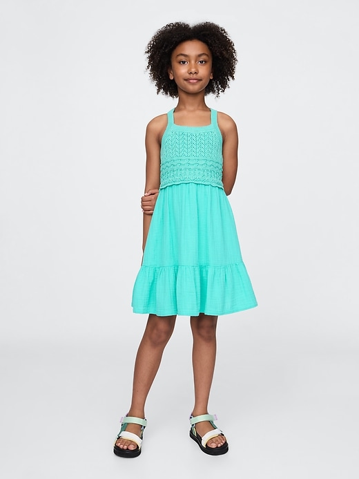 robe débardeur en crochet dos nageur pour enfant