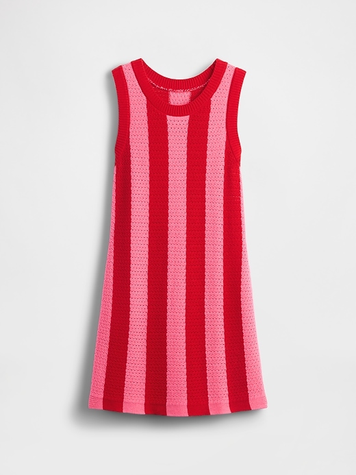 robe à rayures au crochet pour enfants