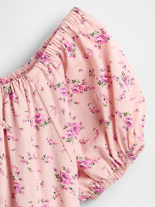 robe à volants à manches bouffantes pour enfants