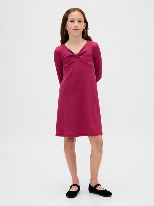 robe à nœud côtelé pour enfant
