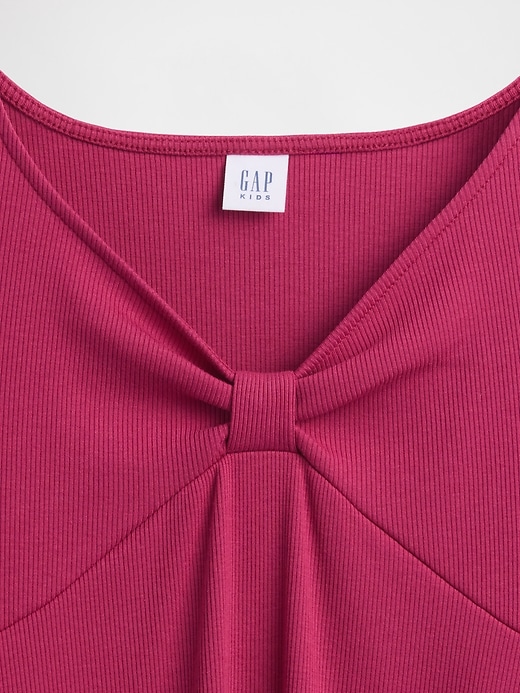 robe à nœud côtelé pour enfant