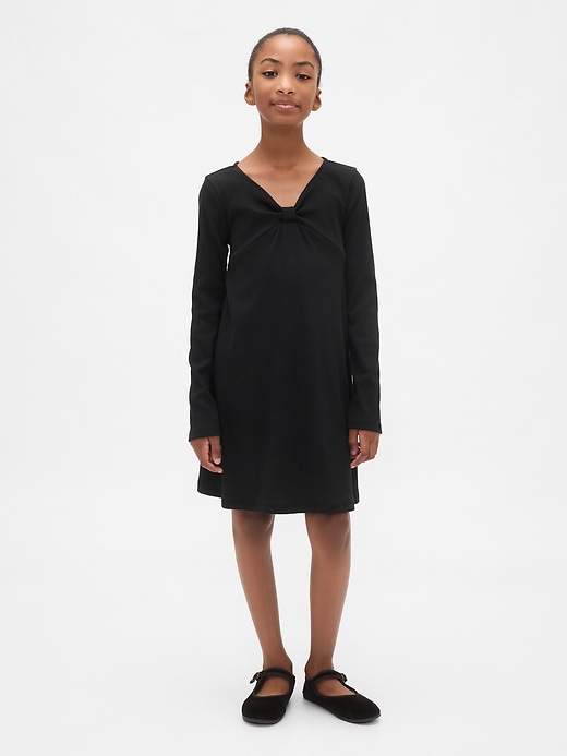 robe à nœud côtelé pour enfant