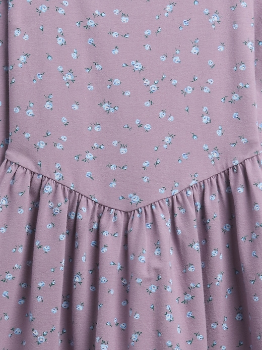 robe enfant en jersey à col carré
