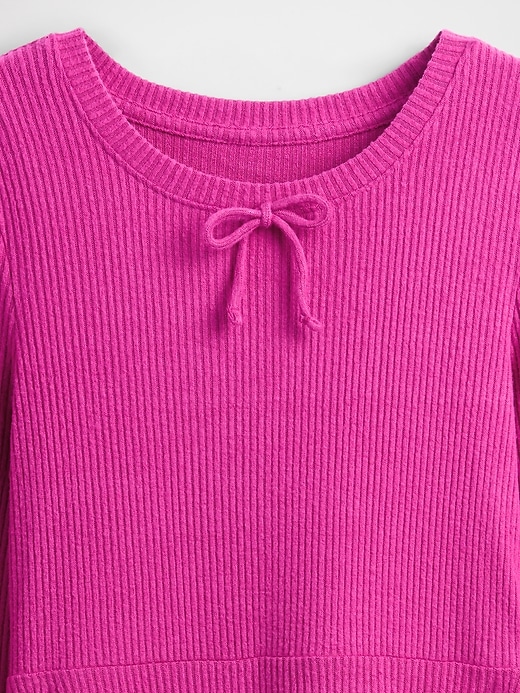 robe côtelée douce pour enfants
