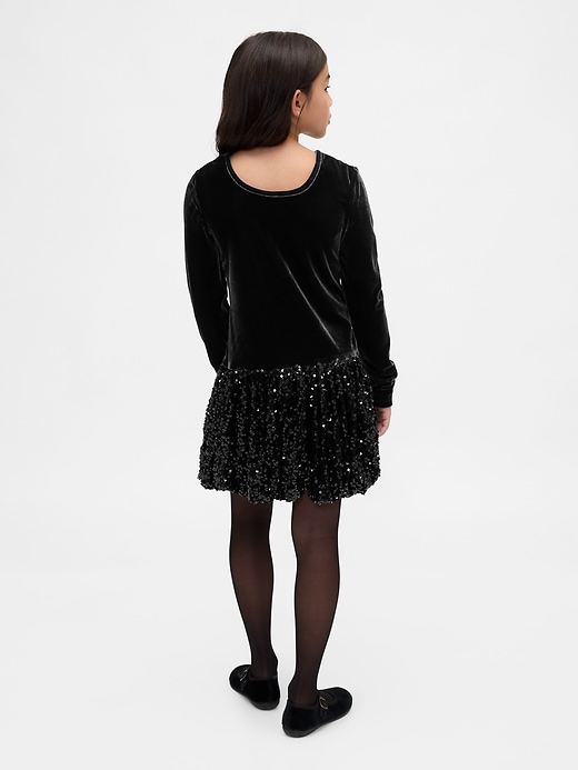 robe à bulles à sequins en techniques mixtes pour enfants