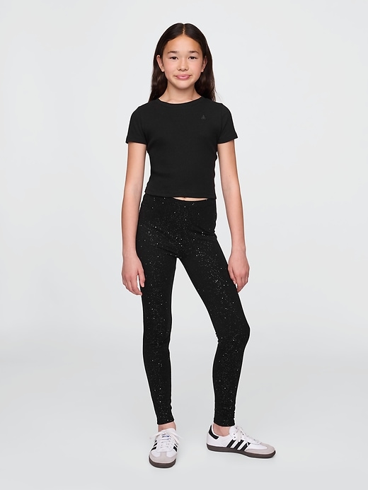 leggings à paillettes pour enfants