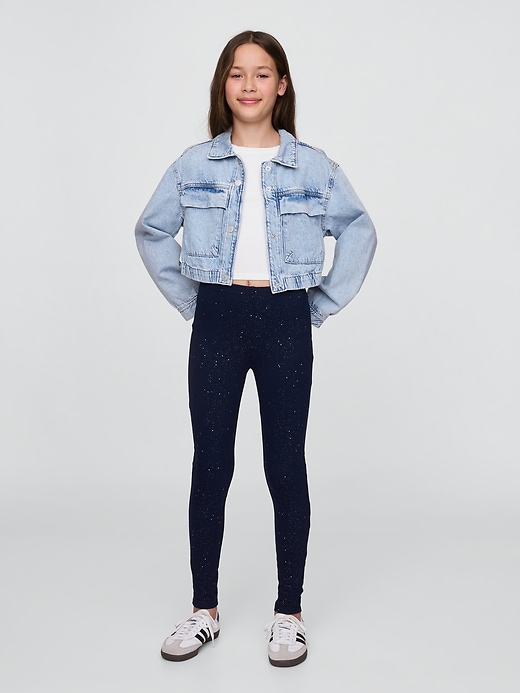 leggings à paillettes pour enfants