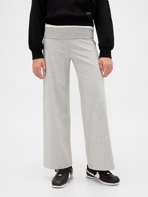 leggings à jambes larges repliables pour enfants