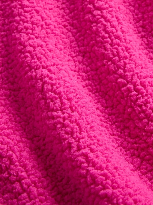 sweat à capuche zippé décontracté en sherpa pour enfants